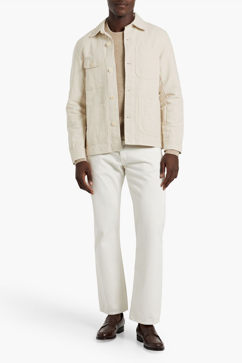 ALEX MILL Cotton and linen-blend jacket