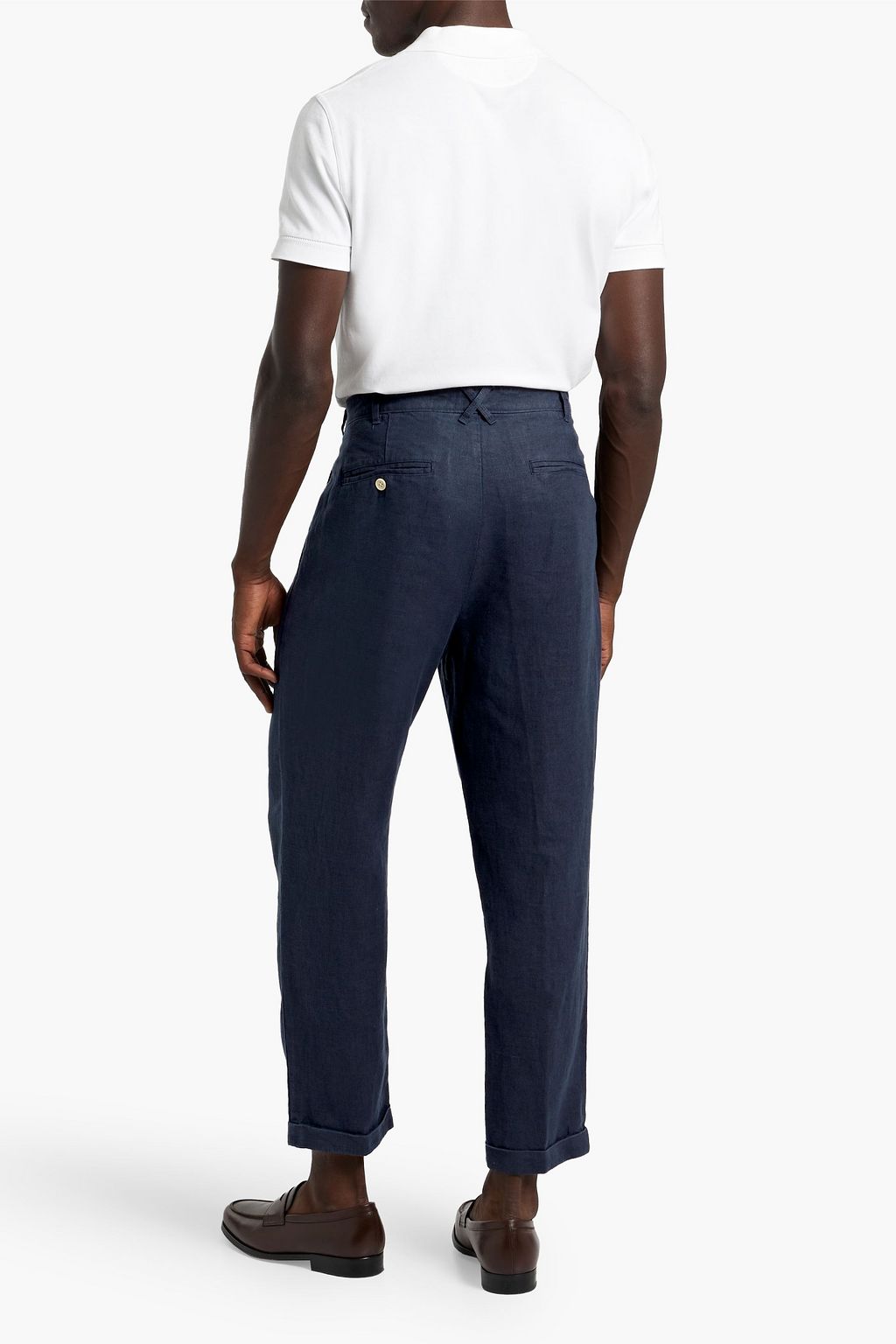 ALEX MILL Pleated linen chinos