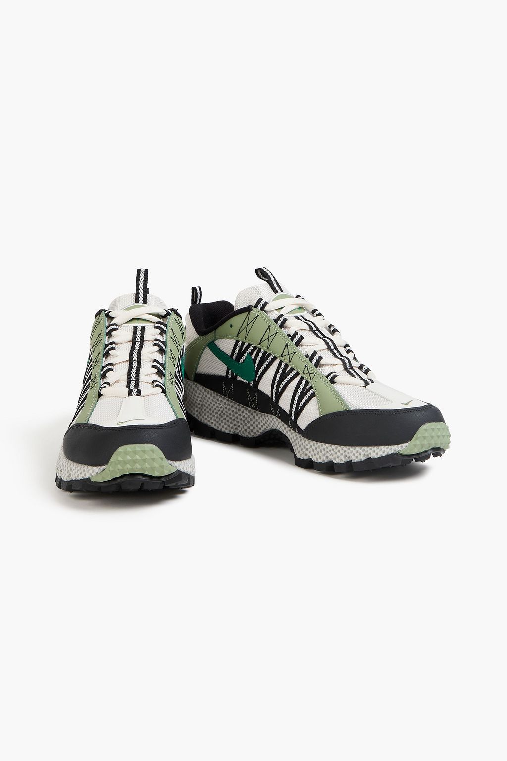 NIKE Air Humara QS leather-trimmed mesh sneakers