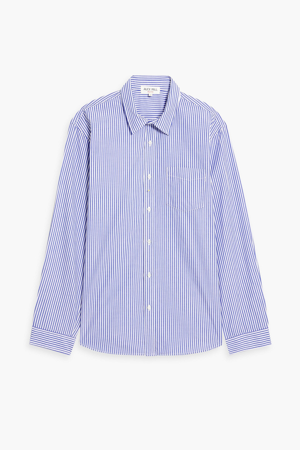 Alex Mill Striped Cotton Oxford Shirt In Blue