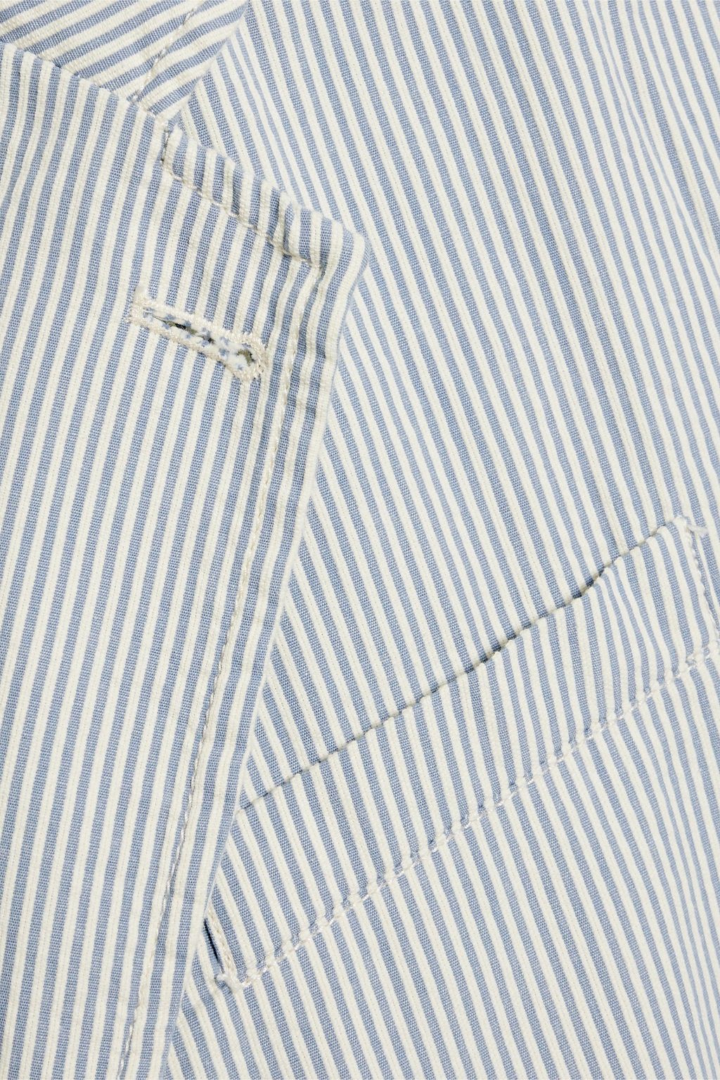 ALEX MILL Striped cupro-seersucker blazer