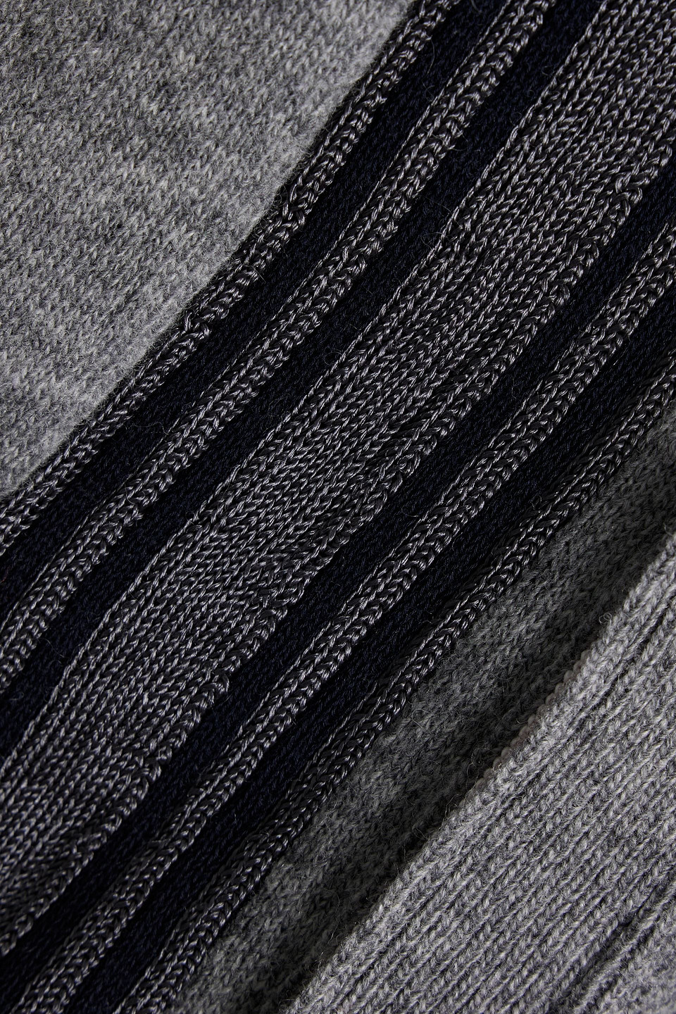 THOM BROWNE STRIPED WOOL-BLEND CARDIGAN