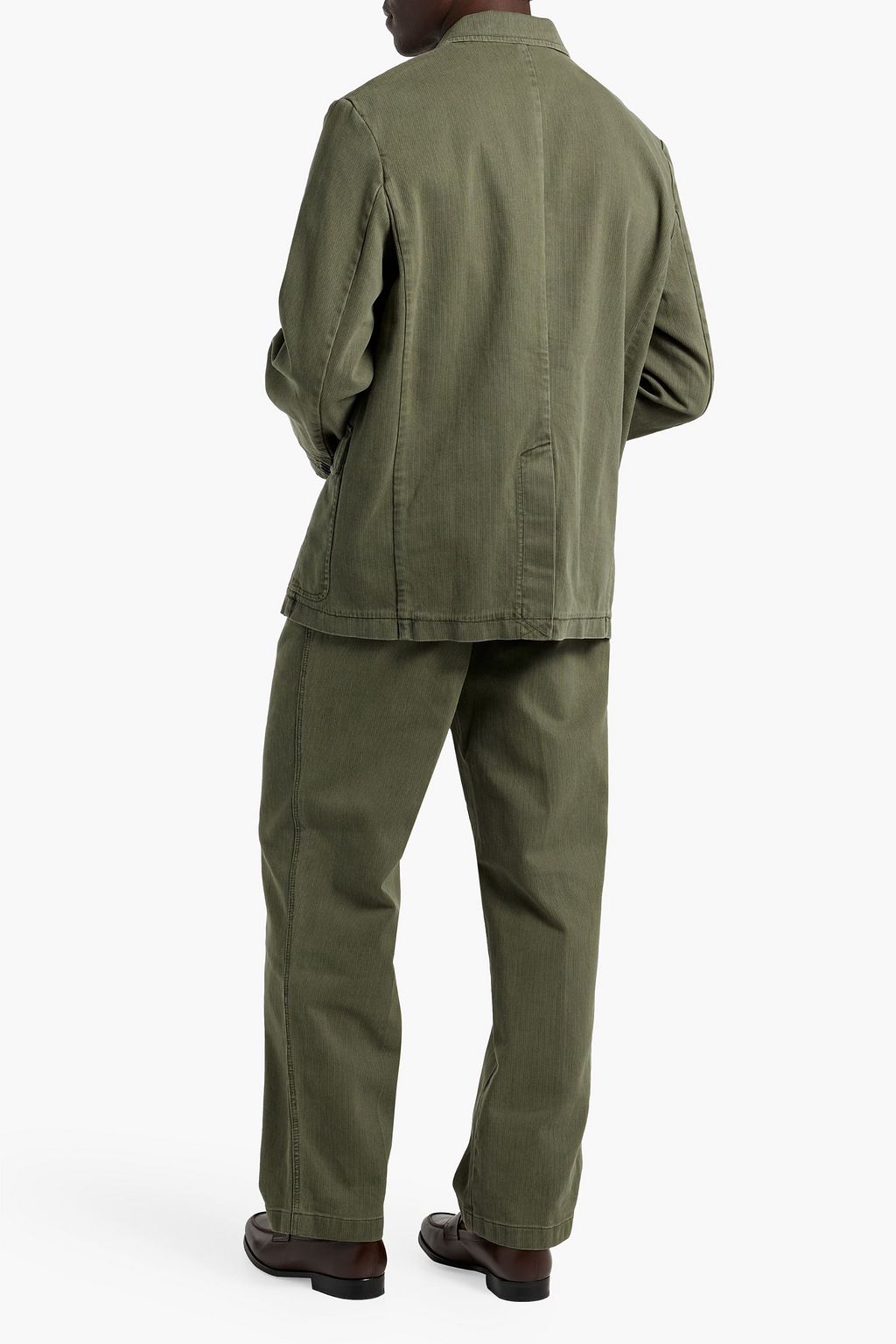 ALEX MILL Bedford double-breasted cotton-corduroy suit jacket