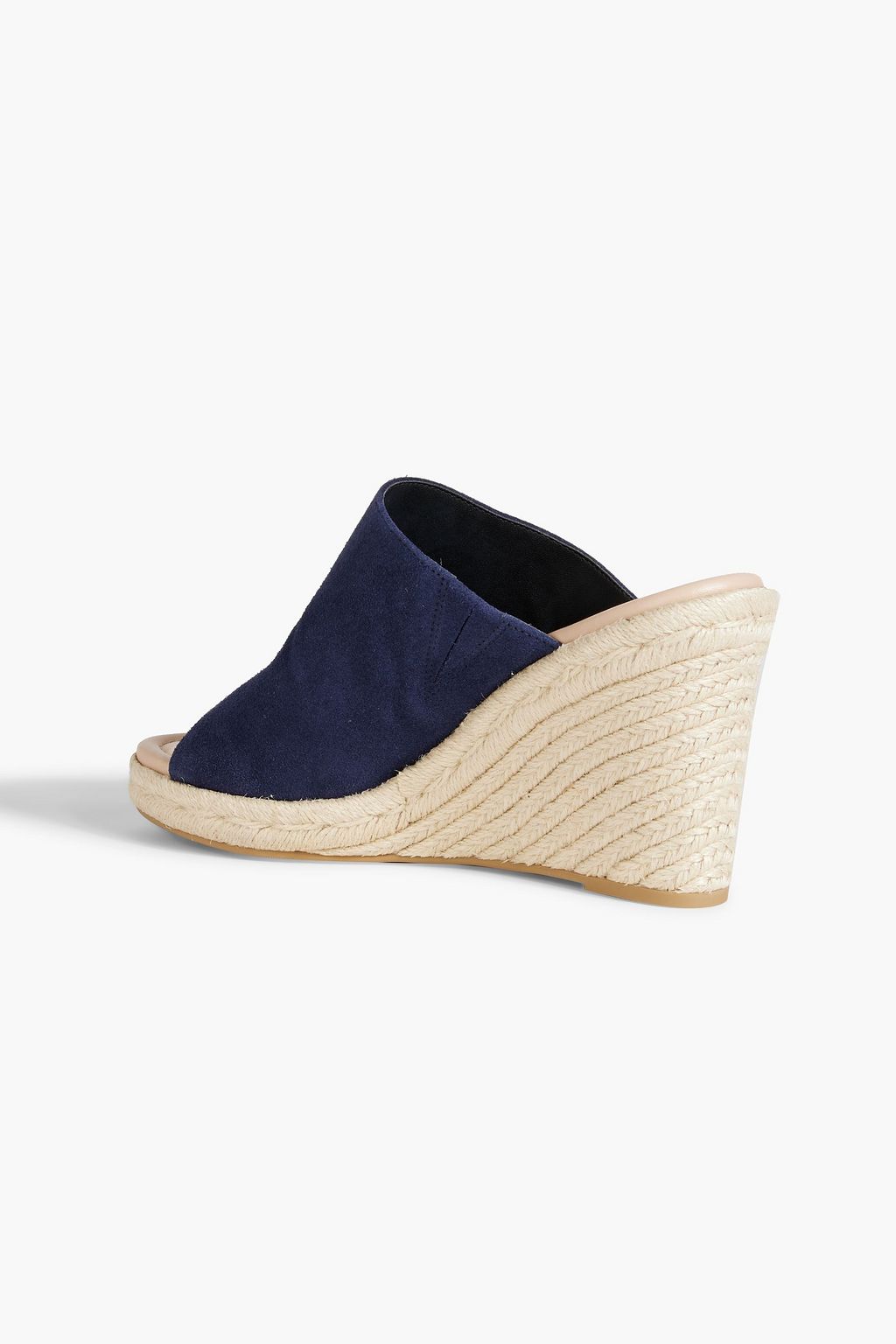 STUART WEITZMAN Mykonos suede espadrille wedge mules