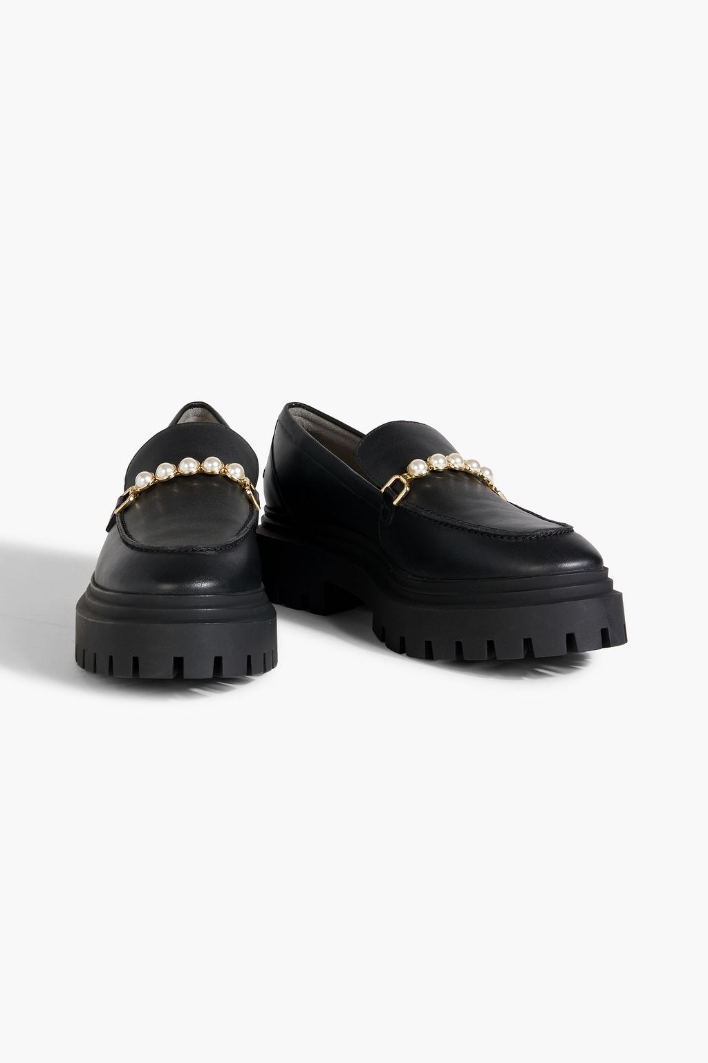 STUART WEITZMAN Perla パテントレザー プラットフォームローファー