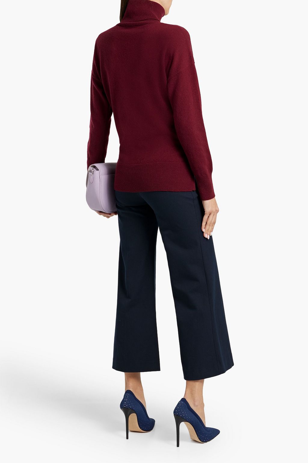 FRAME Le Crop Palazzo cotton-blend twill wide-leg pants