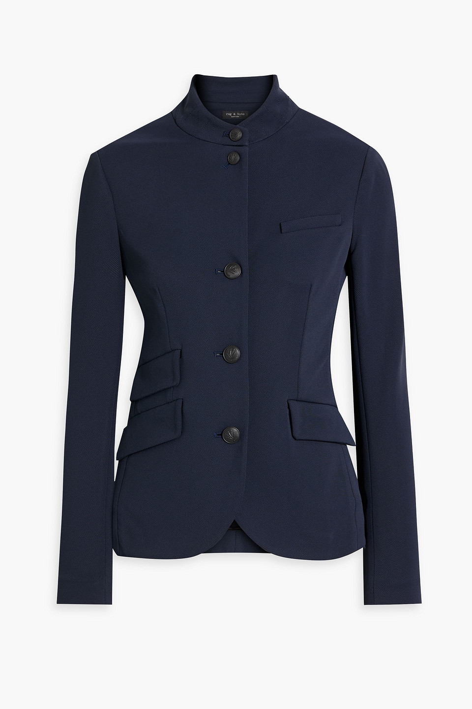 Rag & Bone Slade Twill Blazer In Navy