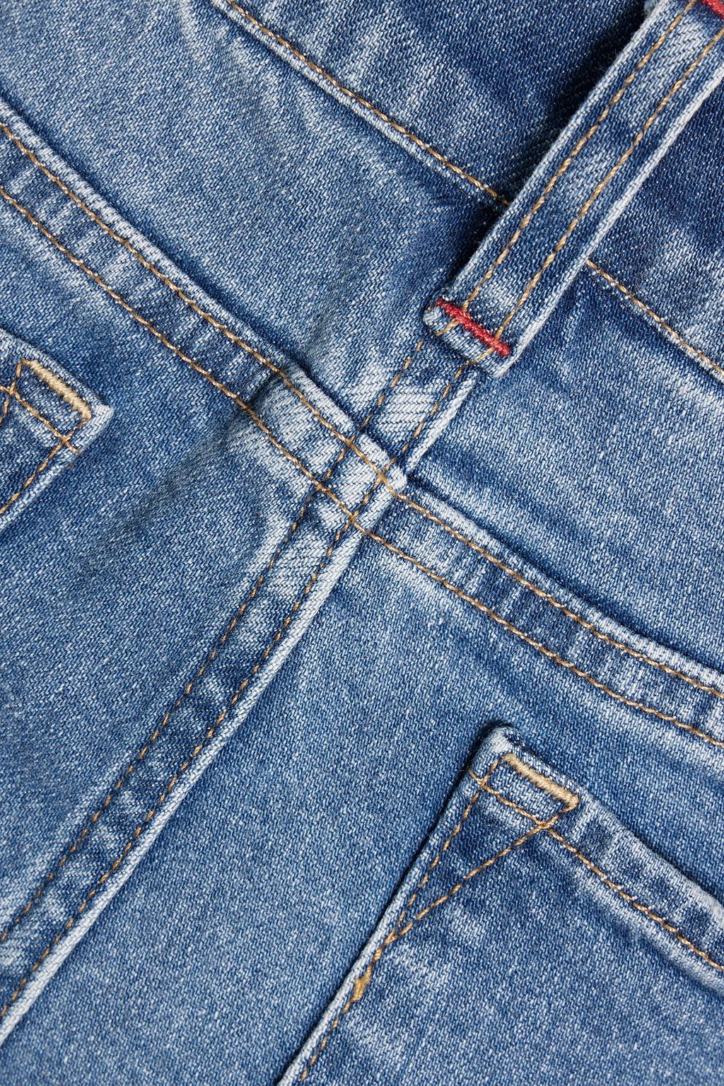 ALICE + OLIVIA JEANS بنطال جينز بحواف واسعة وبخصر مرتفع