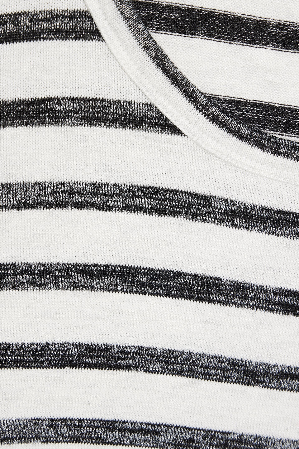 Rag & Bone Striped Knitted Top In White