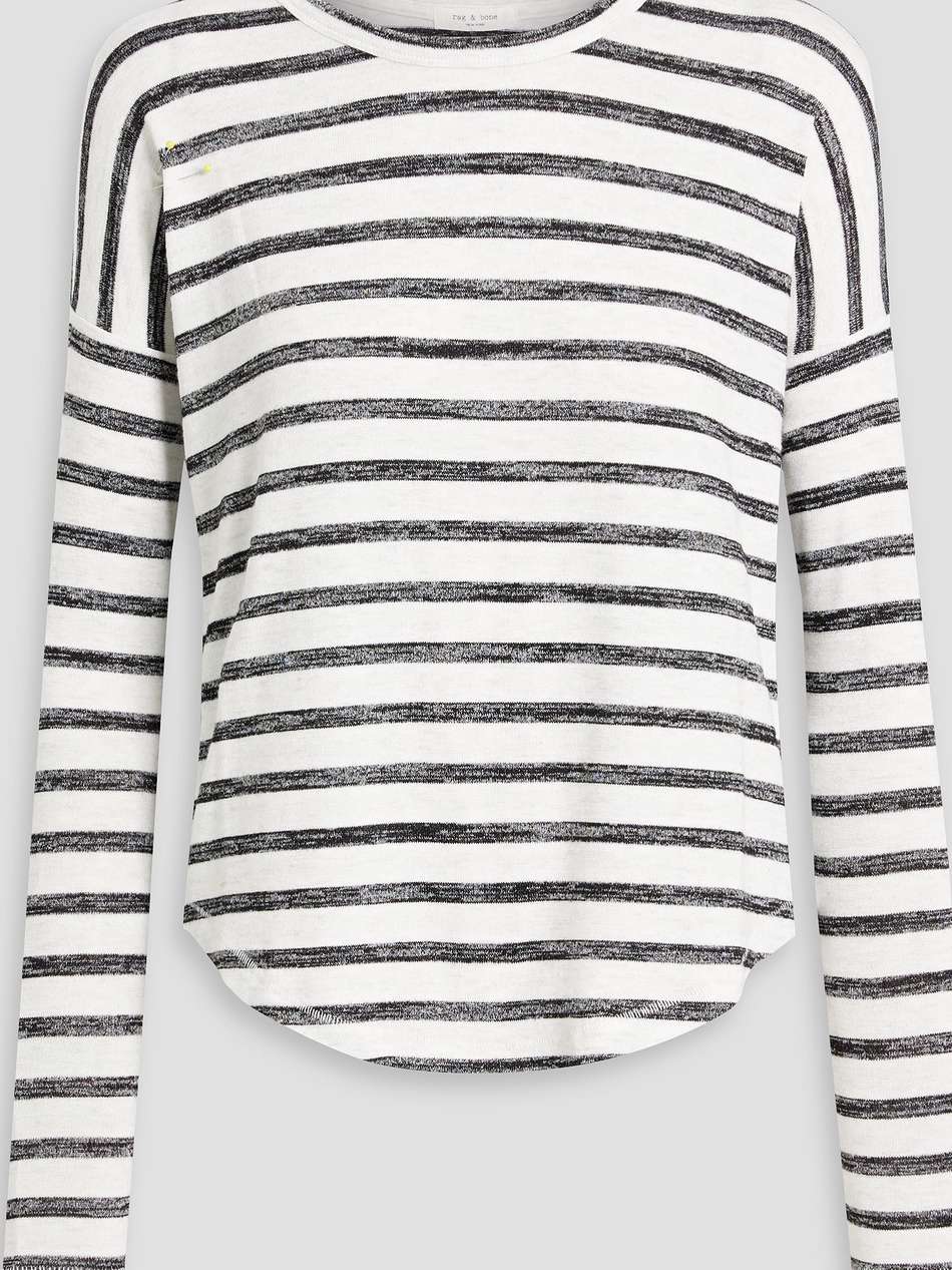 striped knitted top