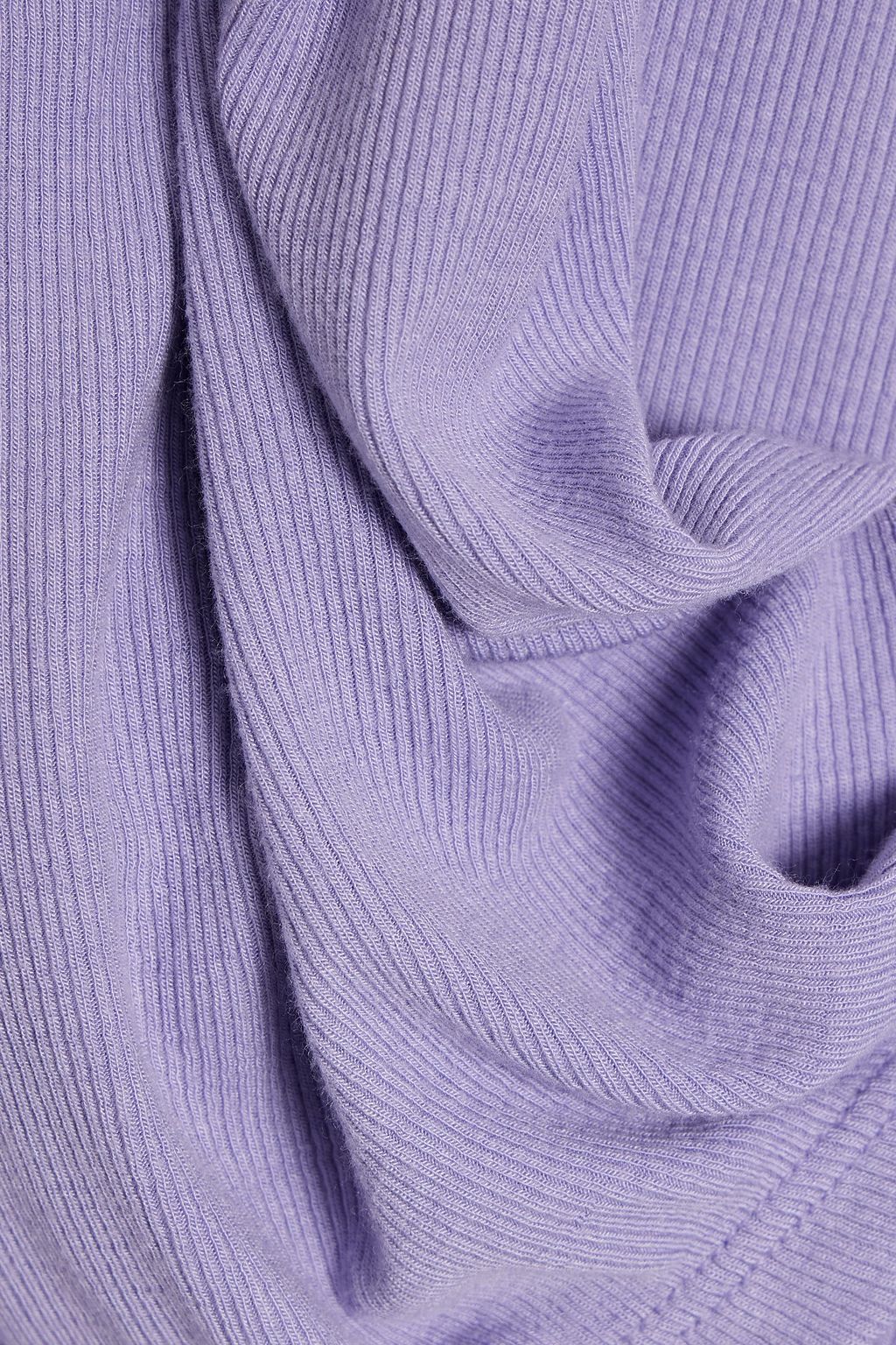 FRAME Ribbed stretch-modal jersey top
