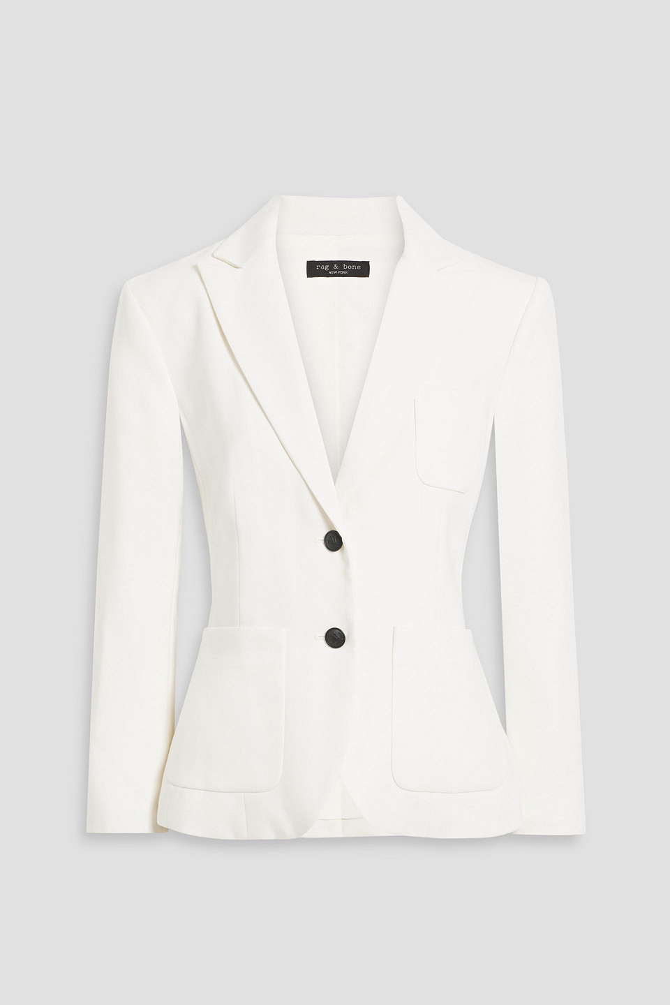 Rag & Bone Nancy Wool-blend Blazer In Ivory