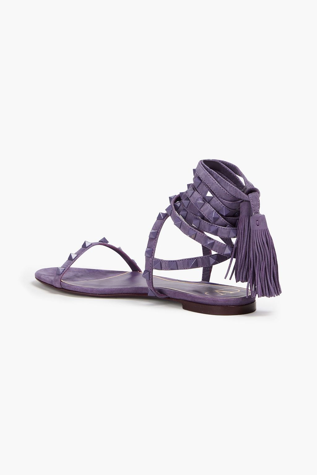 VALENTINO GARAVANI Rockstud Sandalen aus Veloursleder