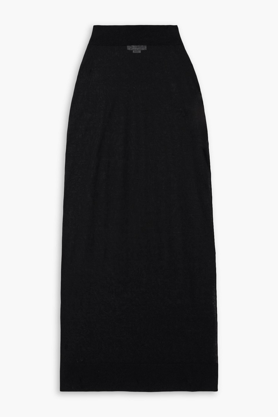 Stella Mccartney Cotton-blend Midi Skirt In Black