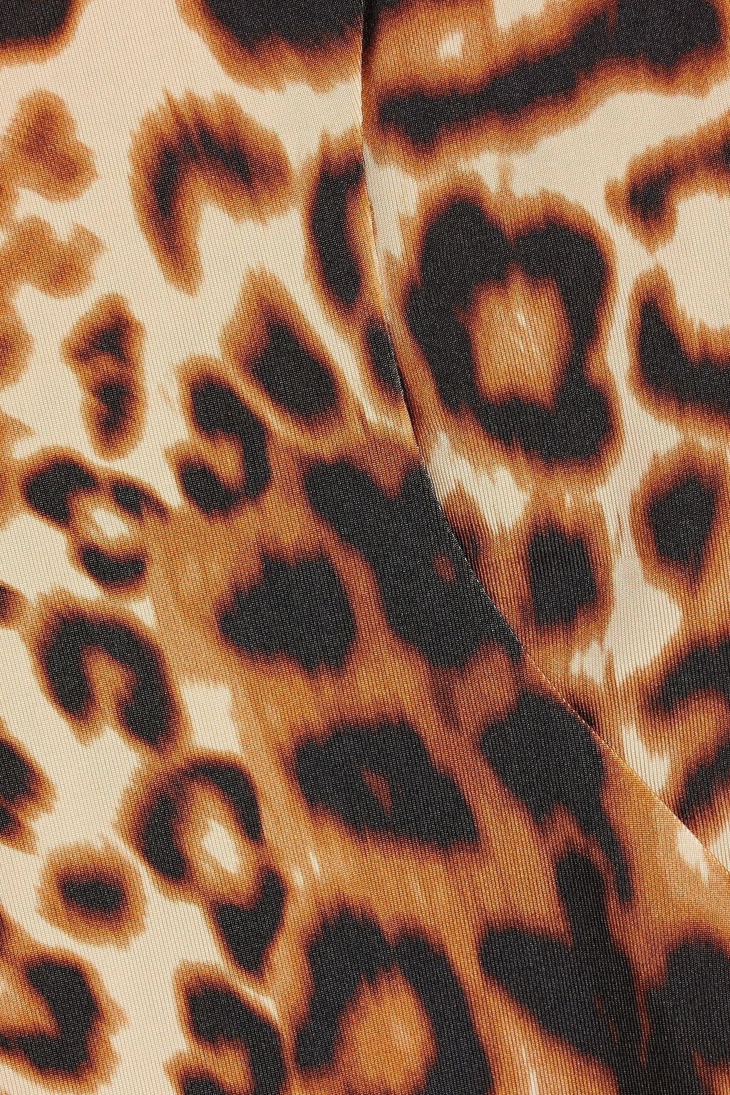 ROTATE BIRGER CHRISTENSEN Leopard-print stretch-jersey mini dress