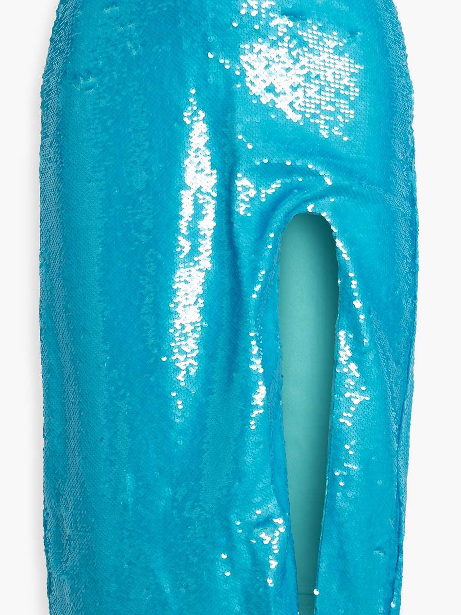 sequined chiffon midi skirt