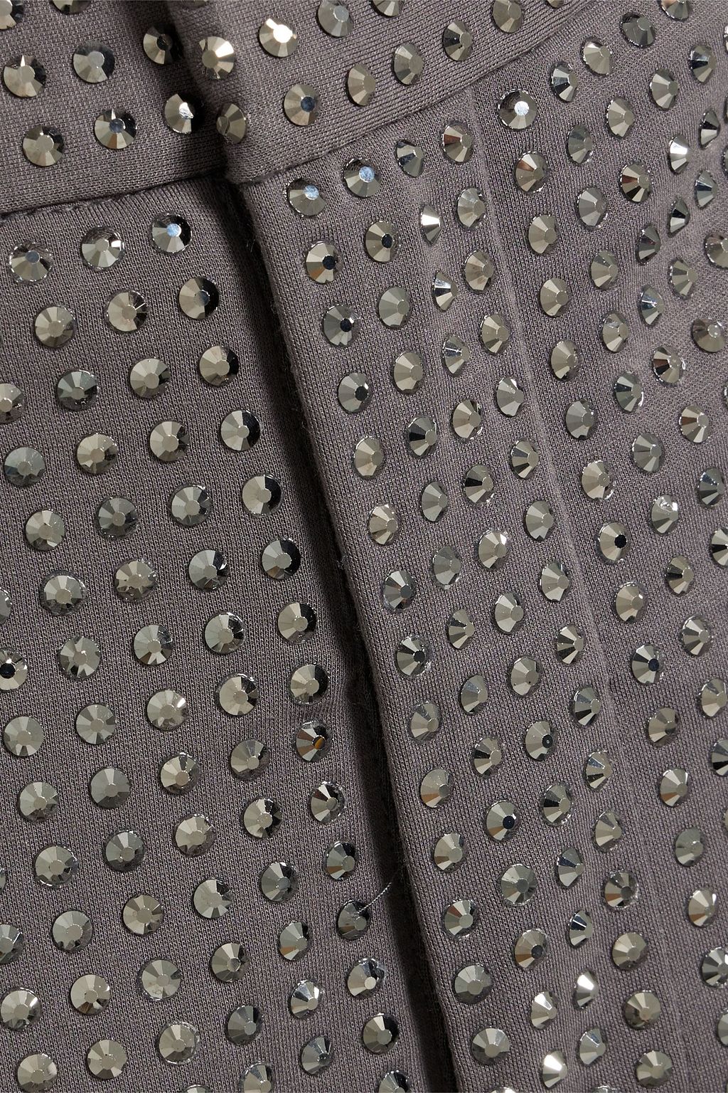 AREA Crystal-embellished crepe straight-leg pants