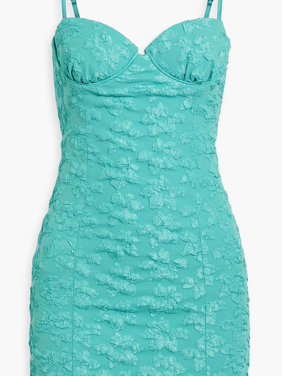 cloqué mini dress