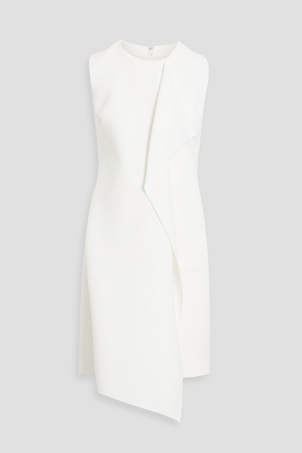 Oscar De La Renta Ruffled Crepe Mini Dress In Ivory