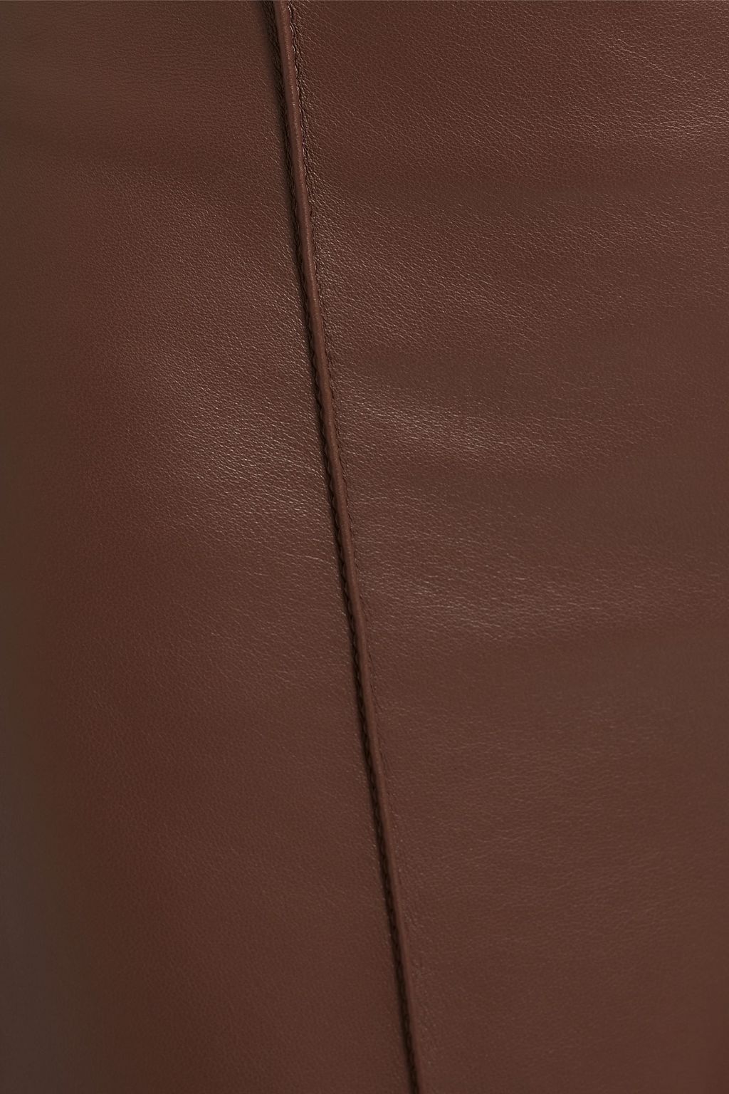 OSCAR DE LA RENTA Cropped leather wide-leg pants