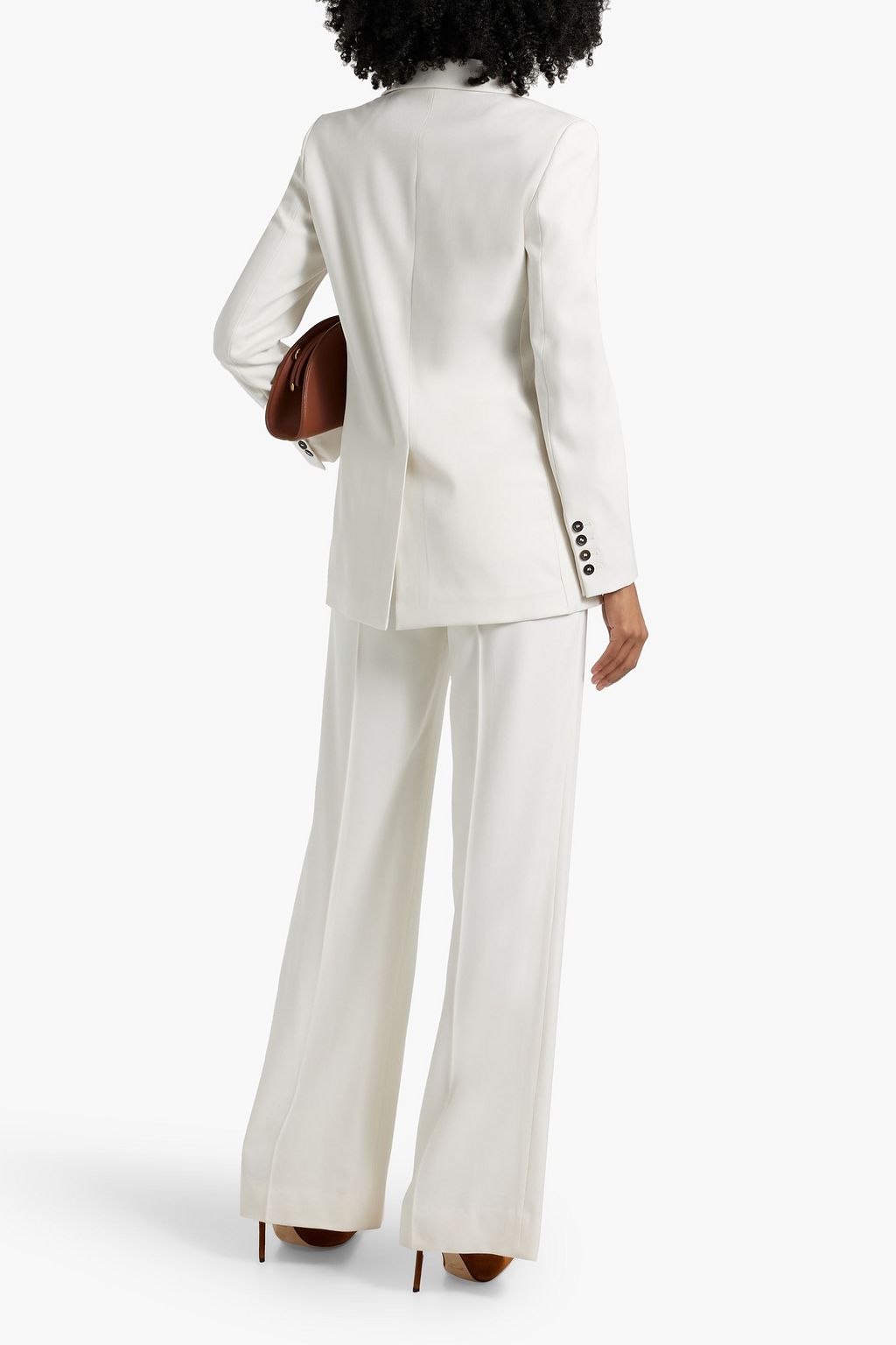 OSCAR DE LA RENTA Wool-blend twill blazer