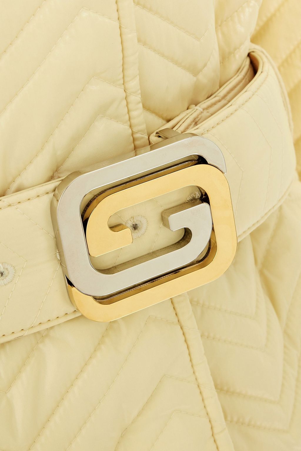 GUCCI Belted quilted shell jacket