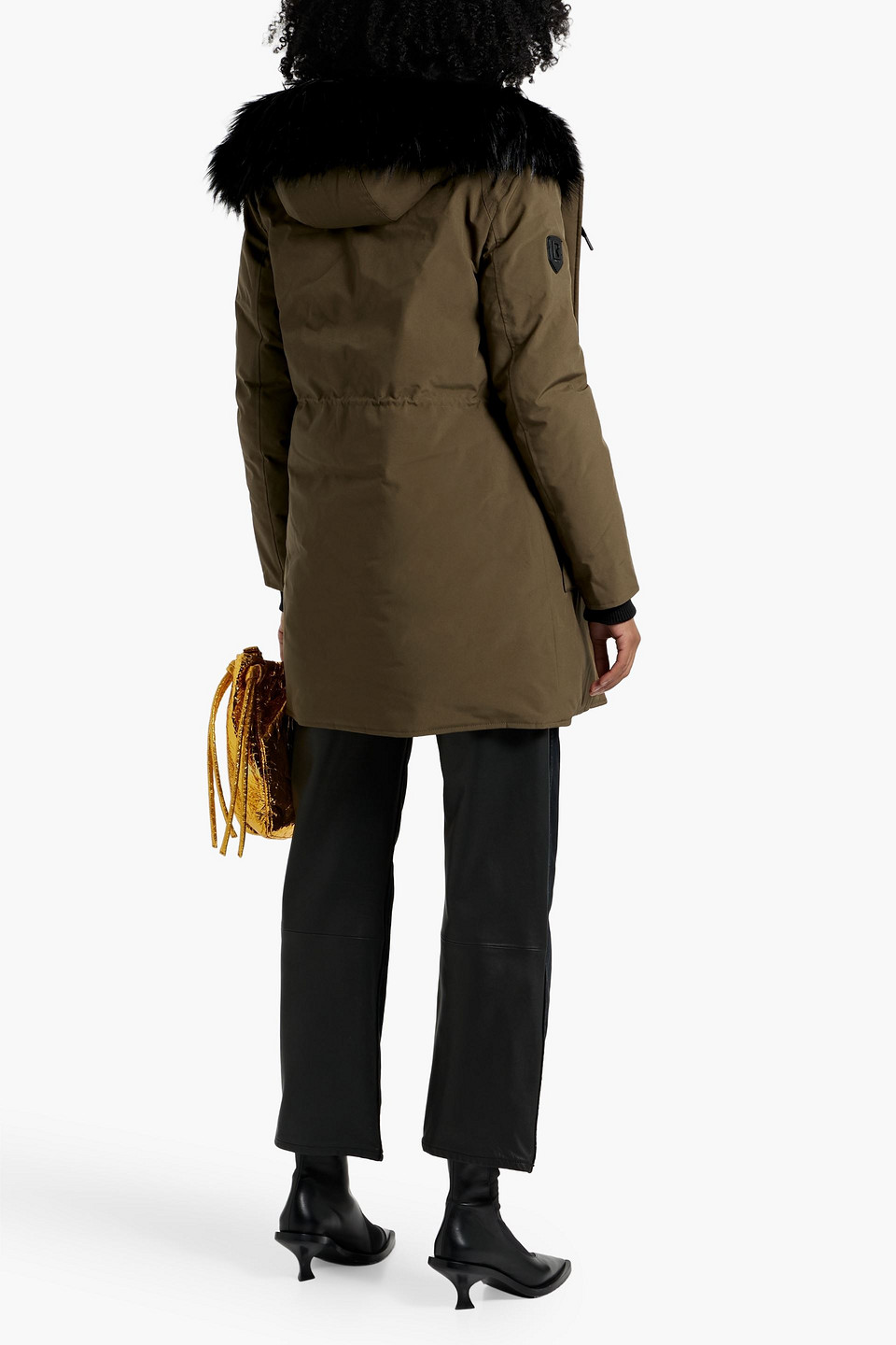 RUDSAK FAUX FUR-TRIMMED SHELL HOODED DOWN PARKA