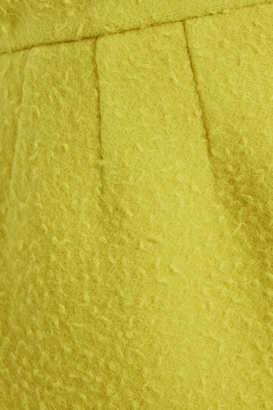 Red Valentino Wool-bouclé Mini Skirt In Yellow