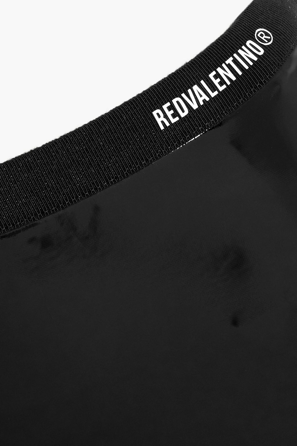 REDVALENTINO Cropped vinyl leggings