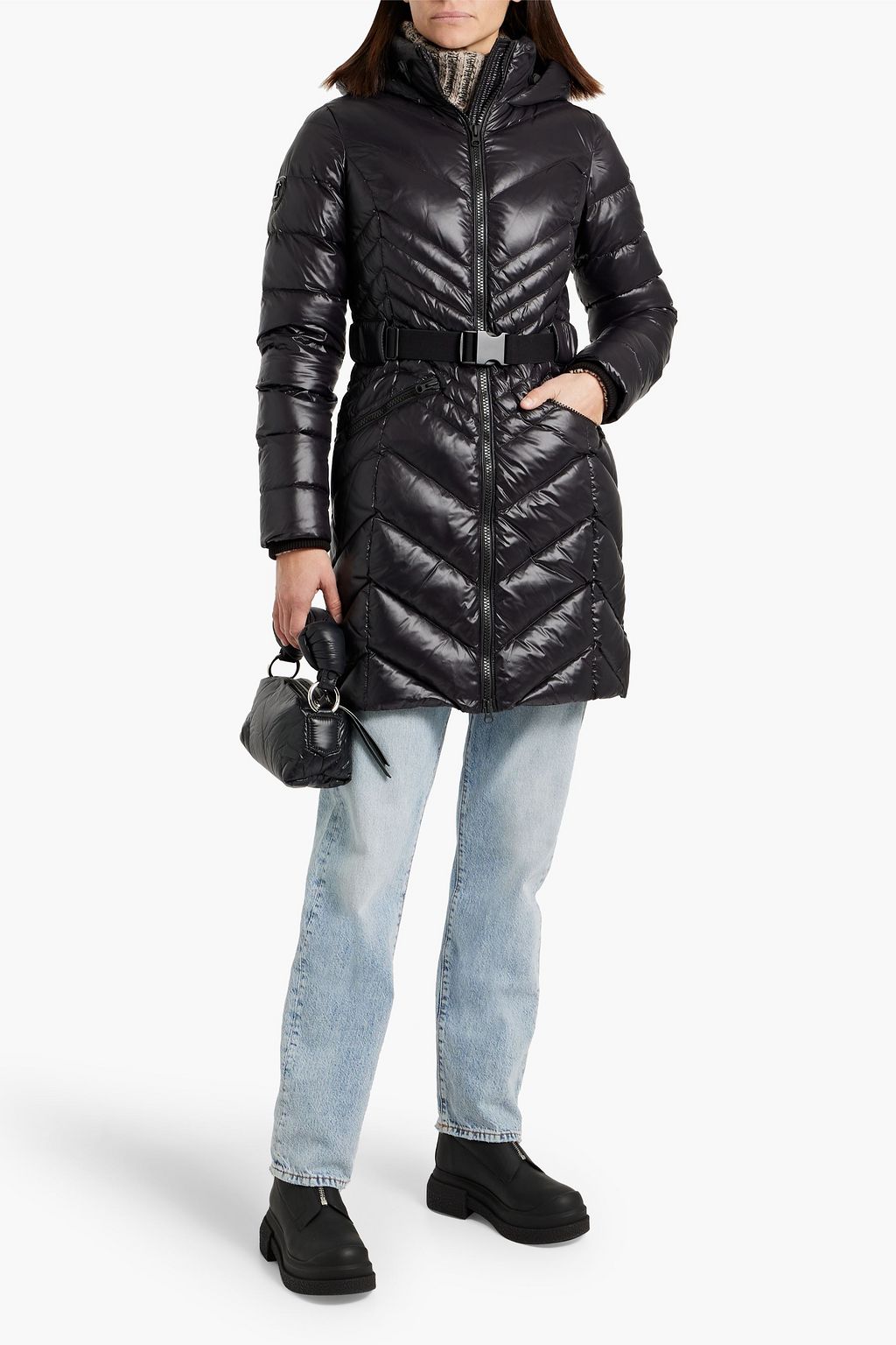 RUDSAK Quilted shell hooded down coat
