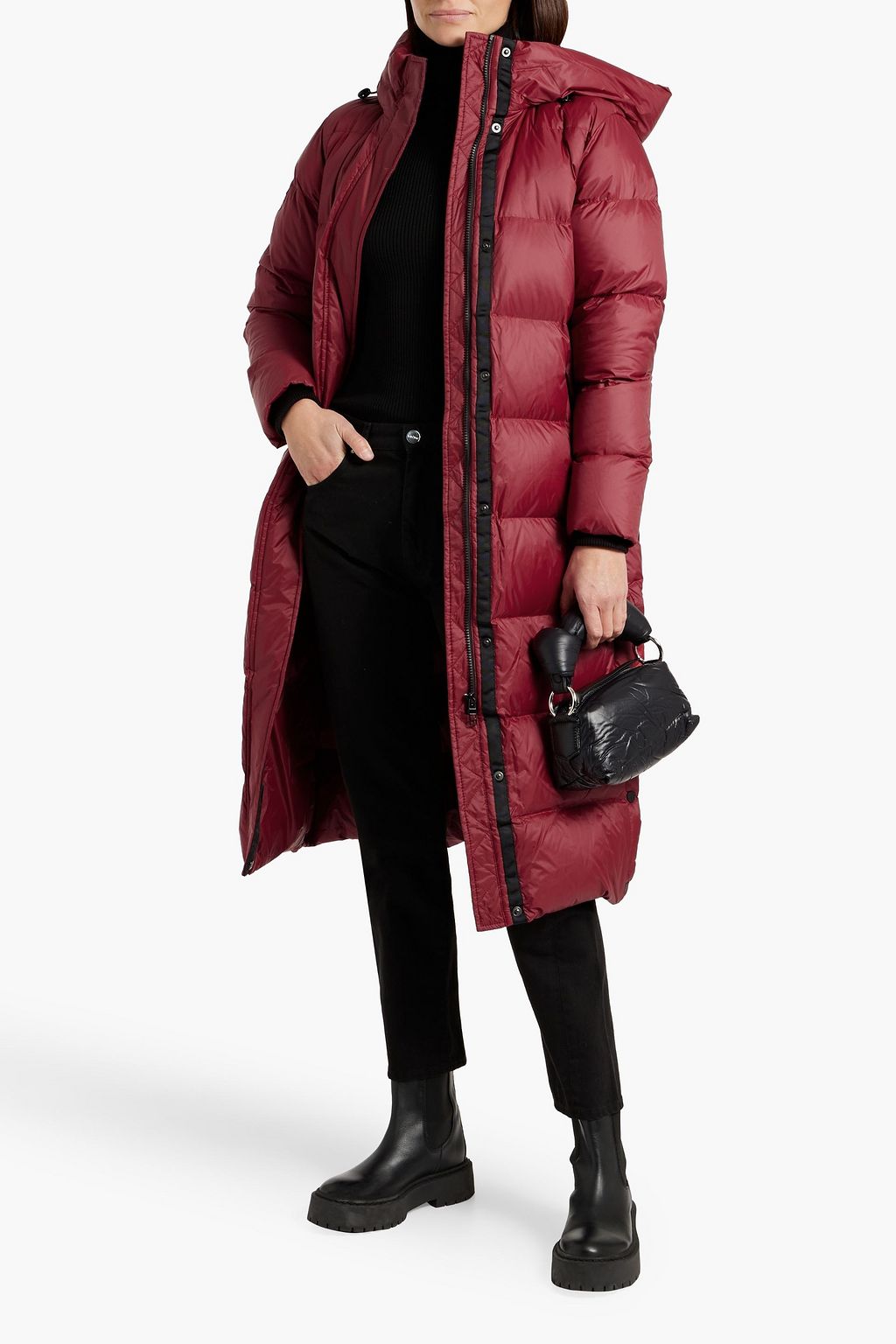 RUDSAK Quilted shell hooded down coat