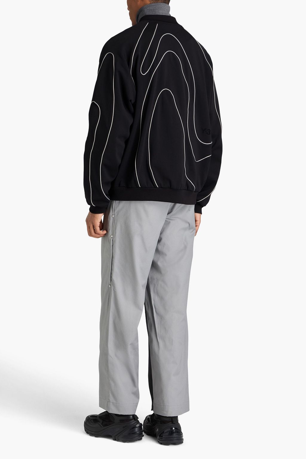 Y-3 سويت شيرت من الجيرسي بسحاب
