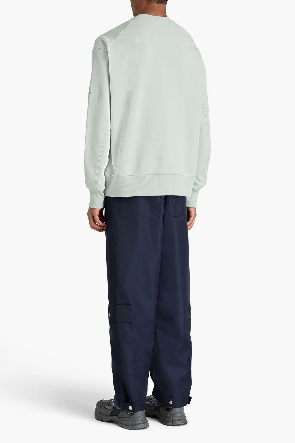 Y-3 سويت شيرت من قطن تيري الفرنسي المطاطي