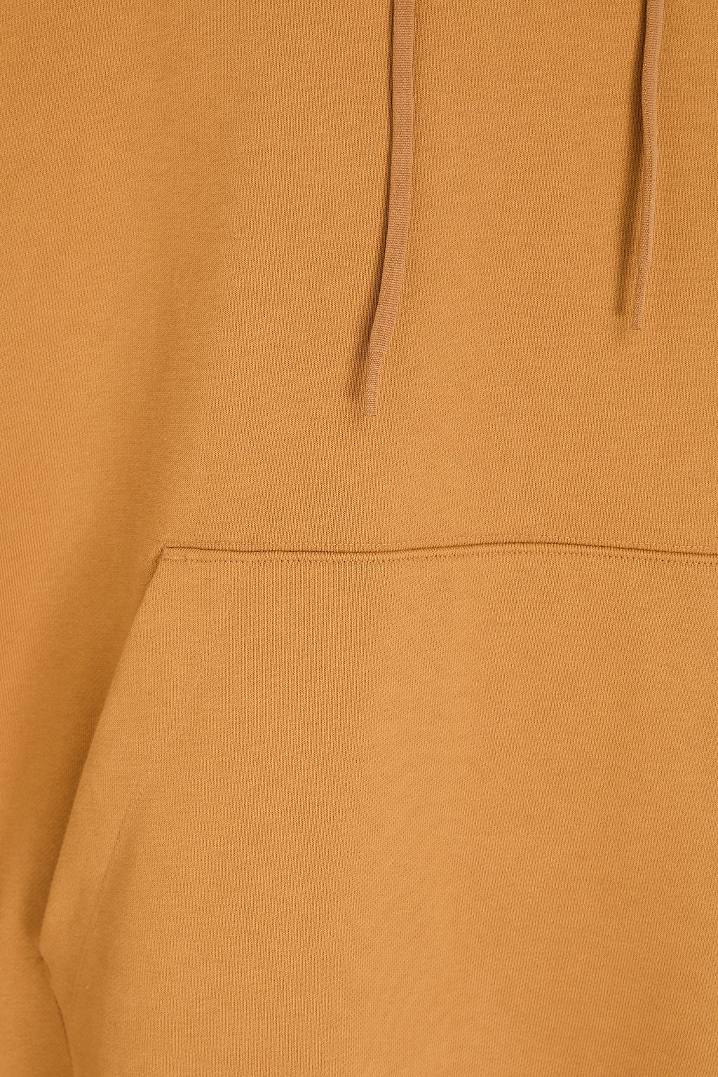 Y-3 Logo-print French cotton-blend terry drawstring hoodie