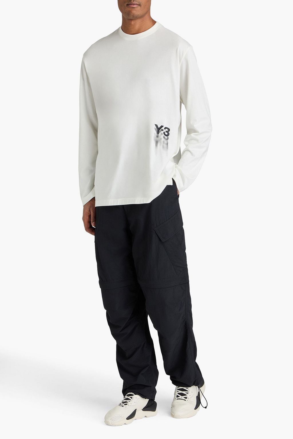 Y-3 Logo-print cotton-jersey T-shirt