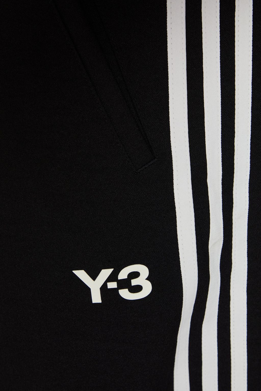 Y-3 بنطال رياضي من التويل مزين بطبعات