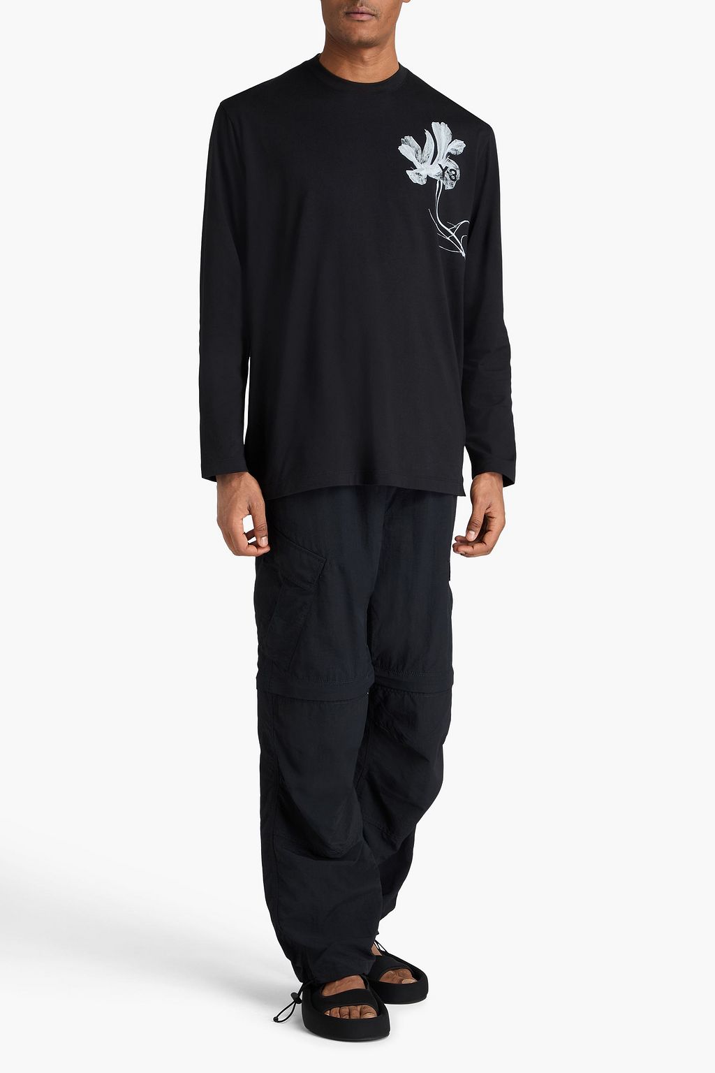 Y-3 Printed cotton-jersey T-shirt