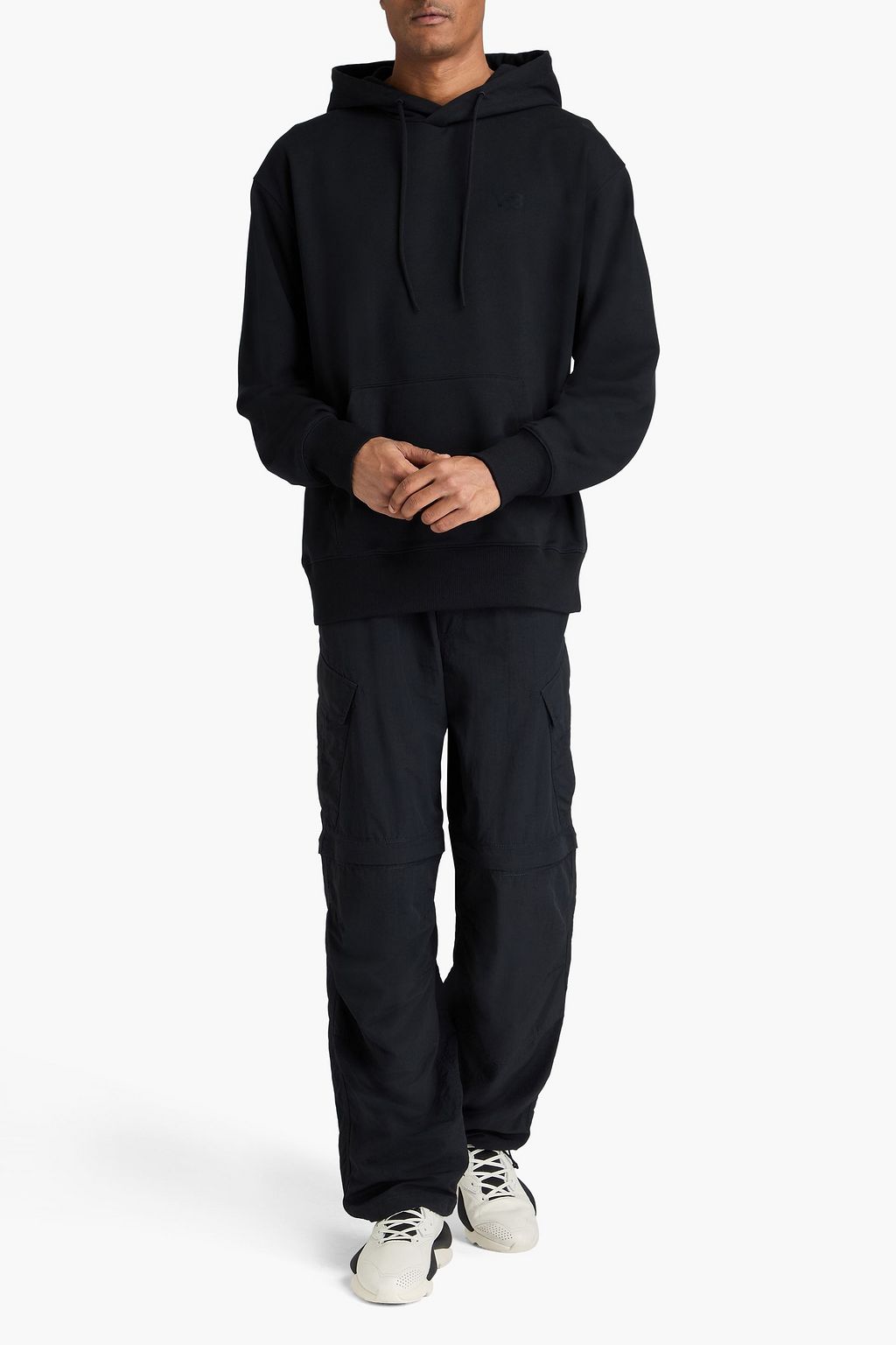Y-3 French cotton-blend terry hoodie