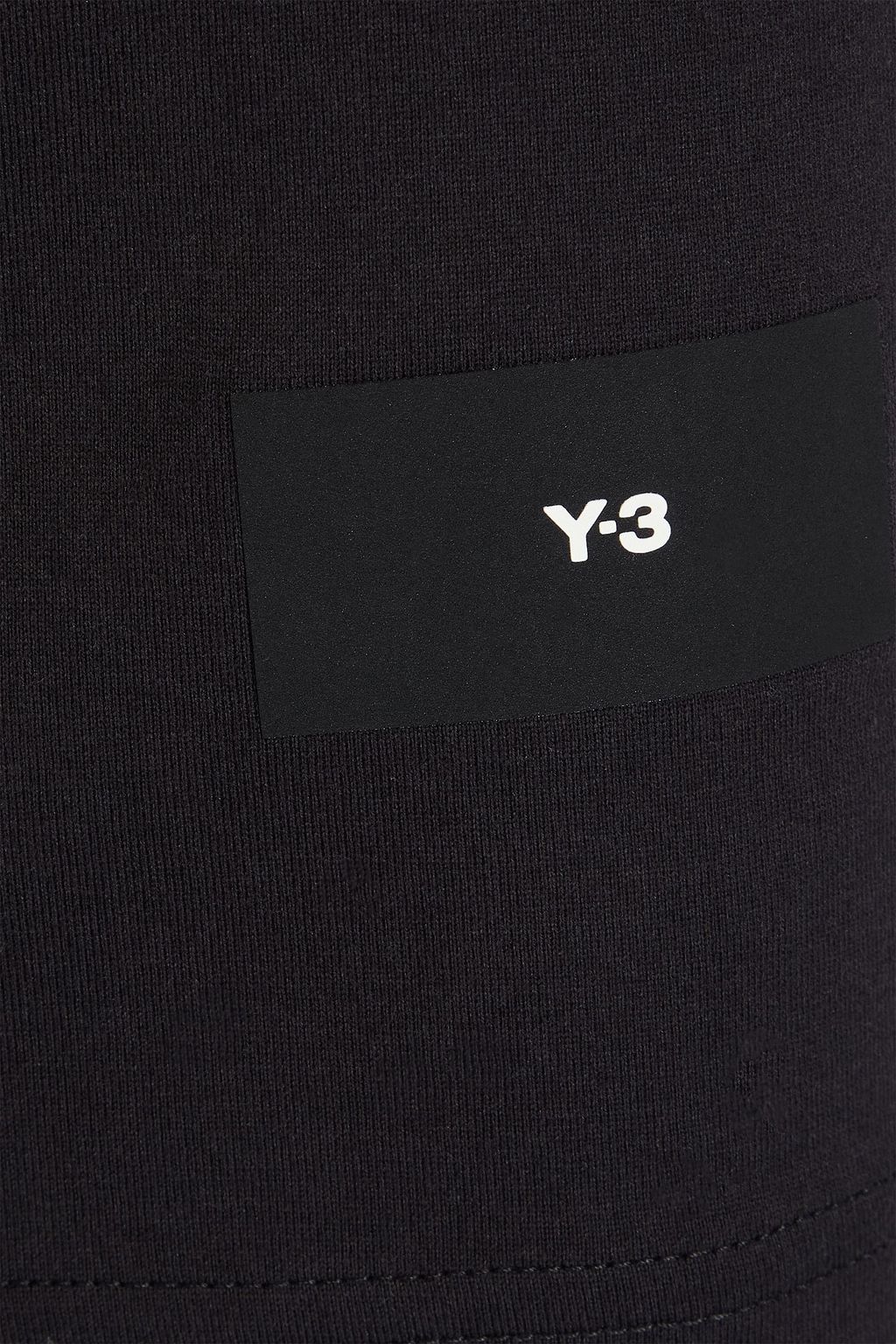 Y-3 로고 프린트 코튼 저지 티셔츠