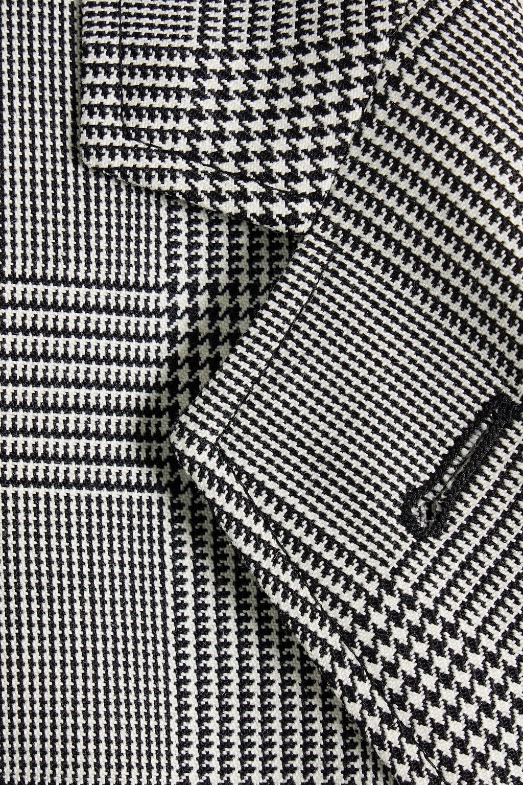 THOM BROWNE Double-breasted Prince of Wales checked wool-tweed blazer
