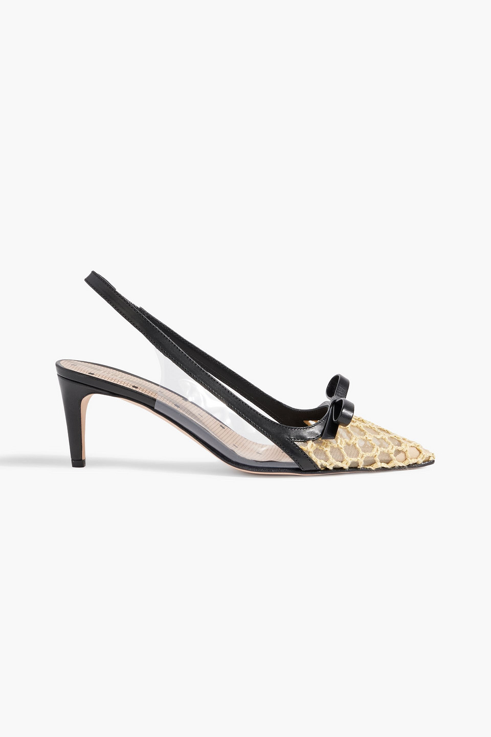 Redv Red(v) Woman Pumps Black Size 7 Leather, Textile Fibers In Black
