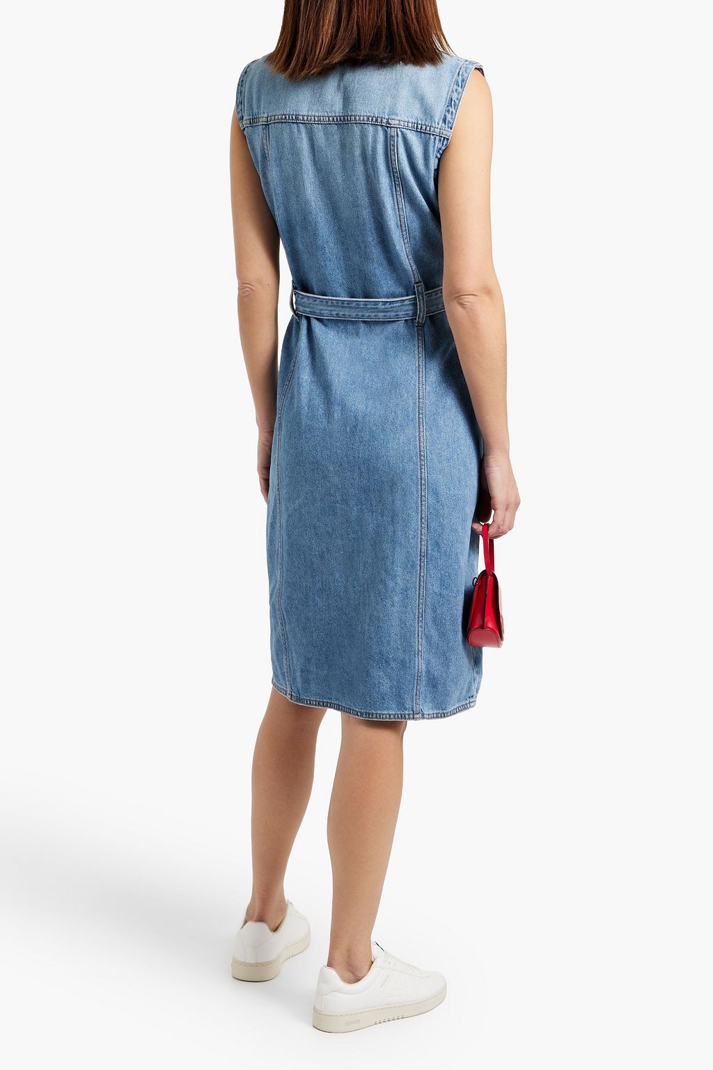 ALEX MILL Adeline belted denim dress