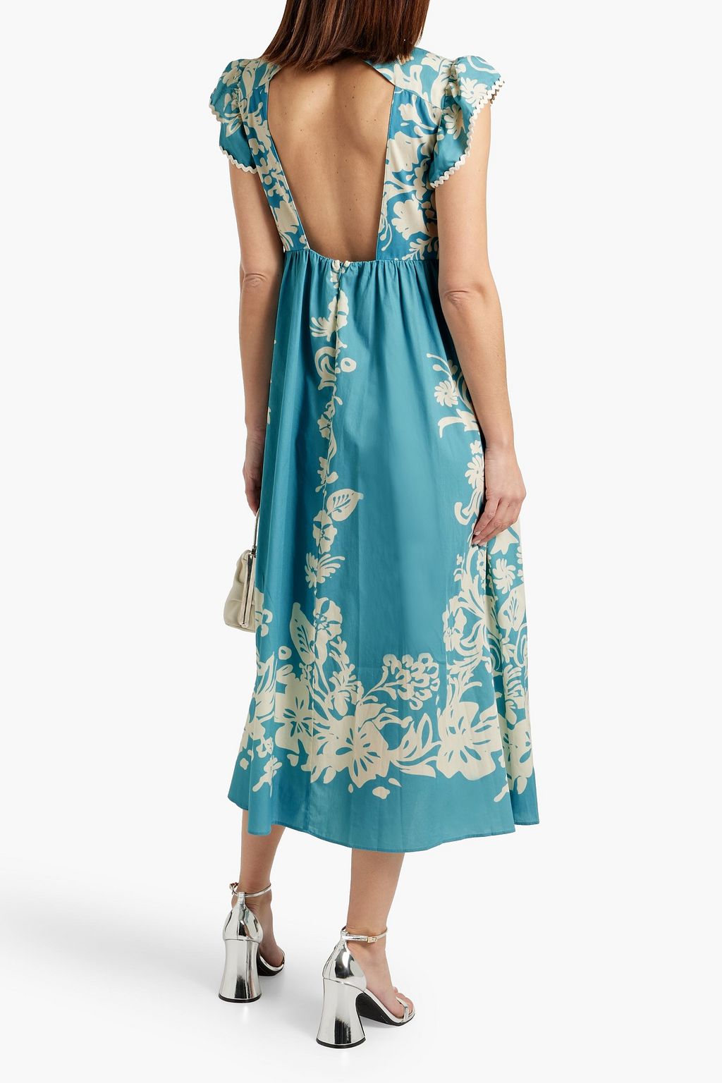 Pleated Mixed Floral Dress by RED Valentino | Rent the Runway