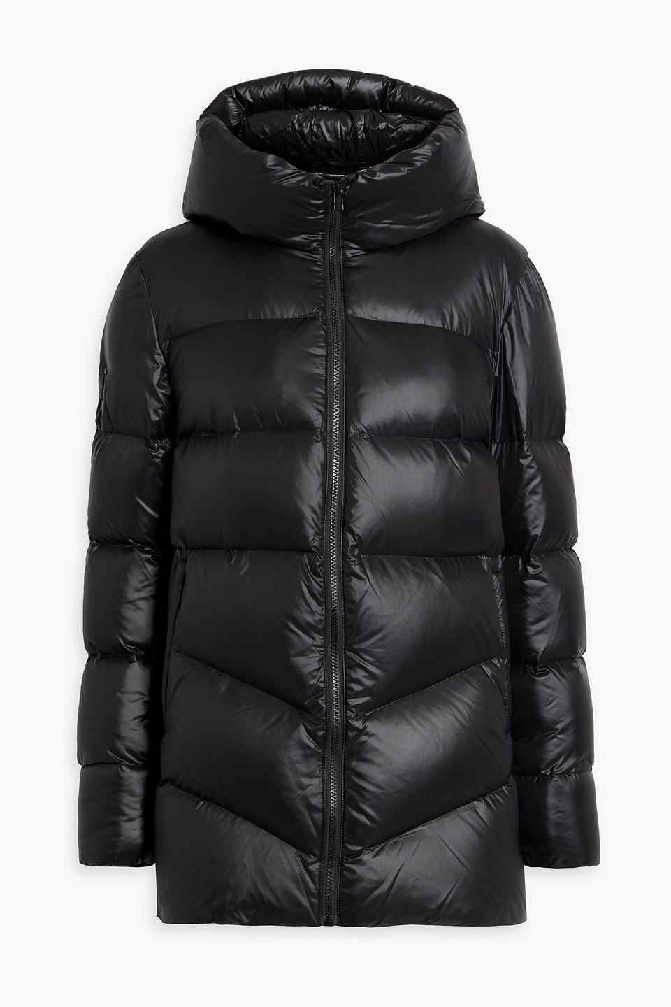 Rudsak Quilted Shell Hooded Jacket In Black