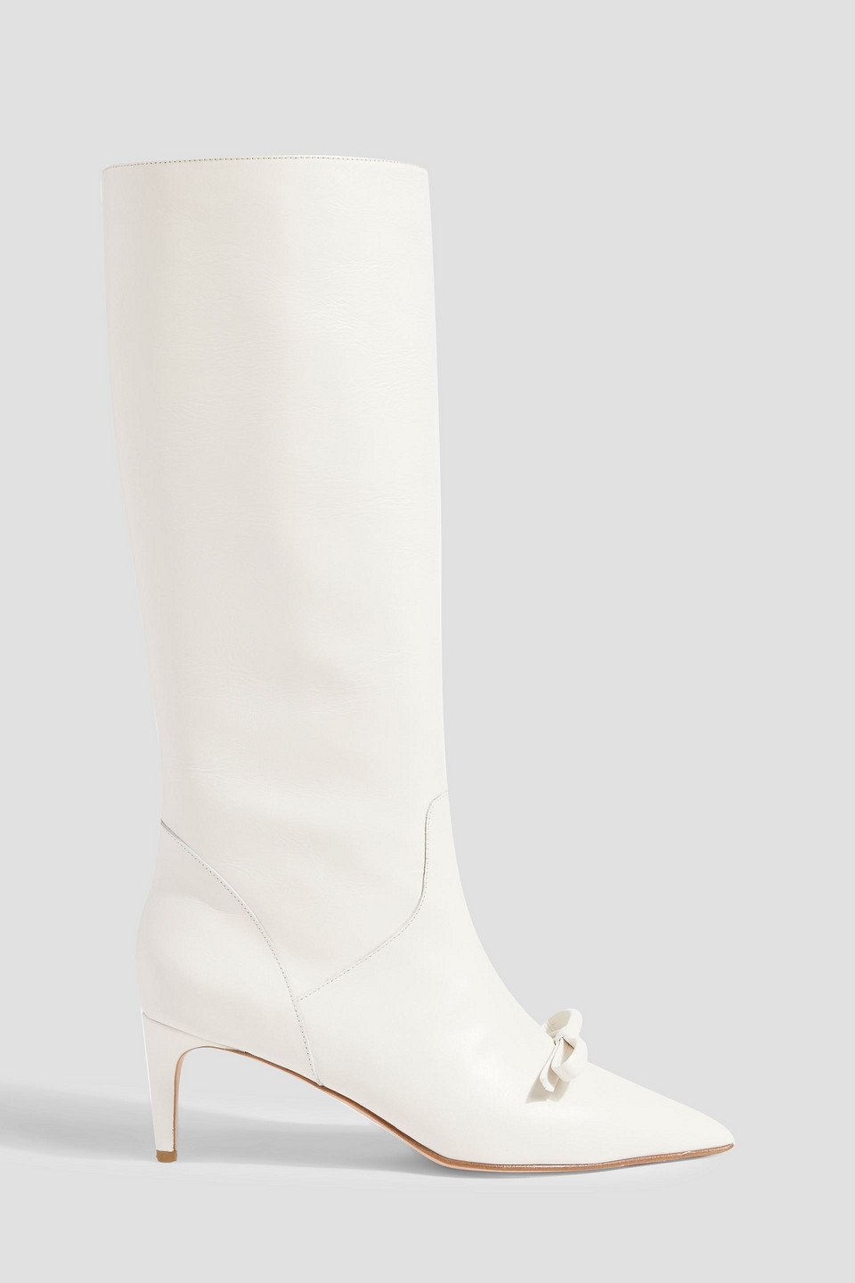 RED(V) Sandie bow-detailed leather knee boots