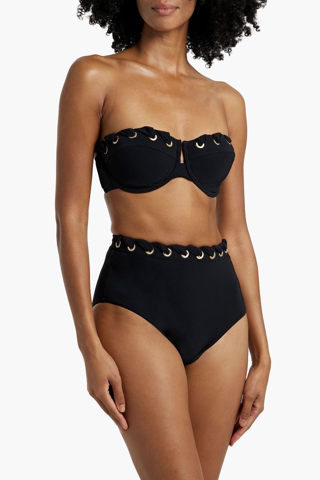 ZIMMERMANN Embellished underwired bandeau bikini top