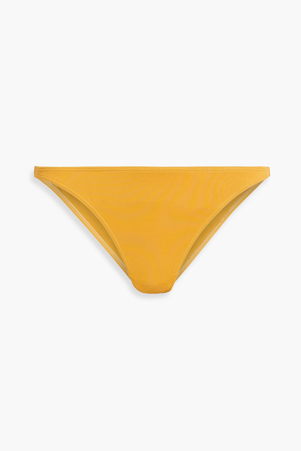 Frame Hutton Mid-rise Bikini Briefs In Marigold