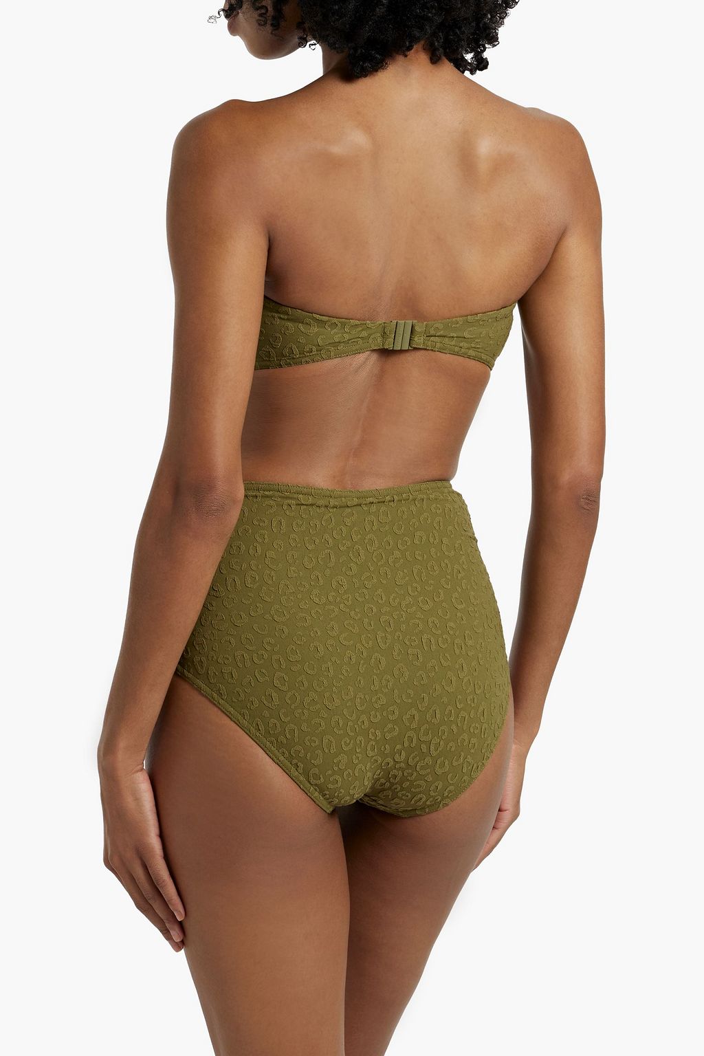 ZIMMERMANN Stretch-jacquard bandeau bikini top