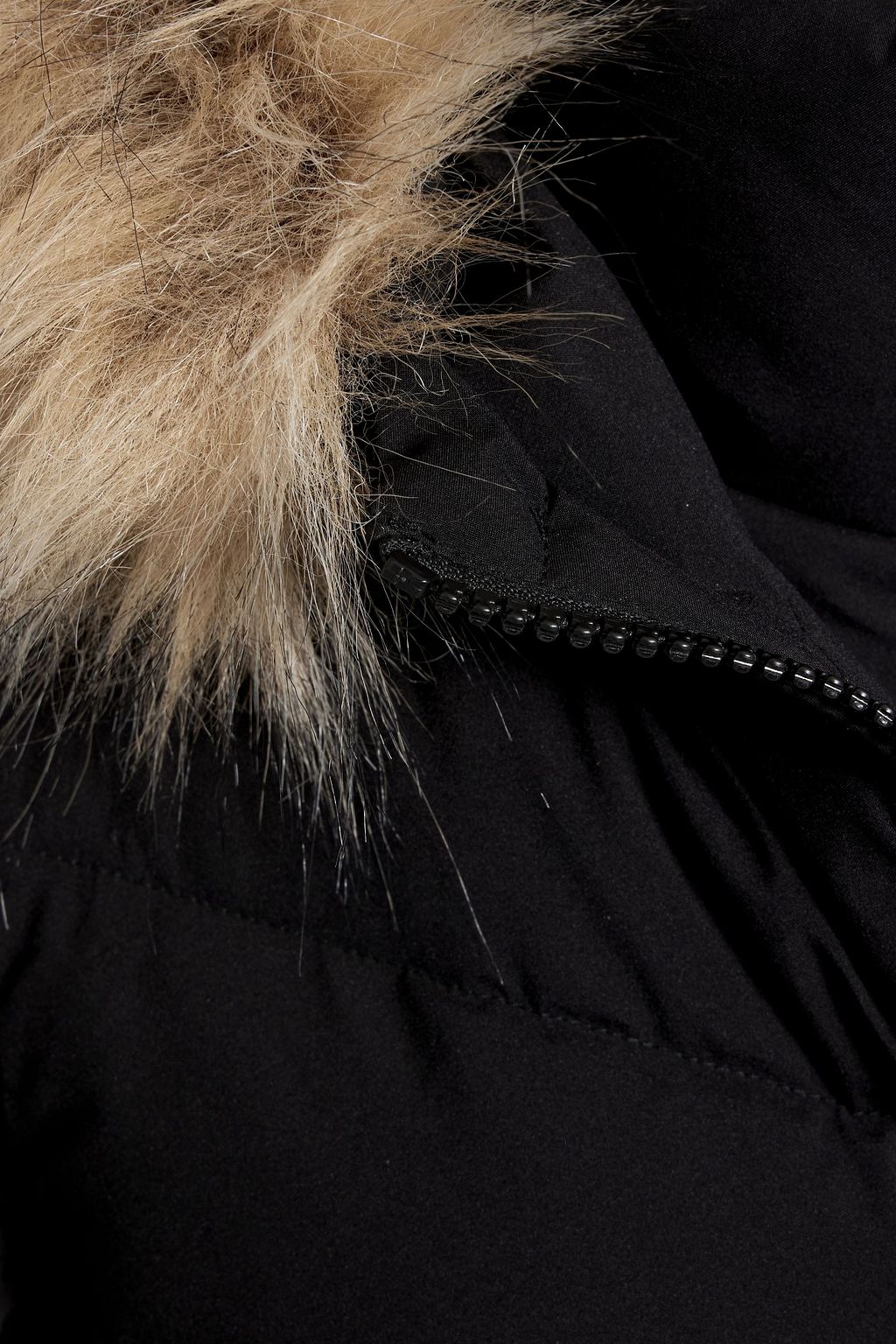 RUDSAK Faux fur-trimmed quilted shell jacket