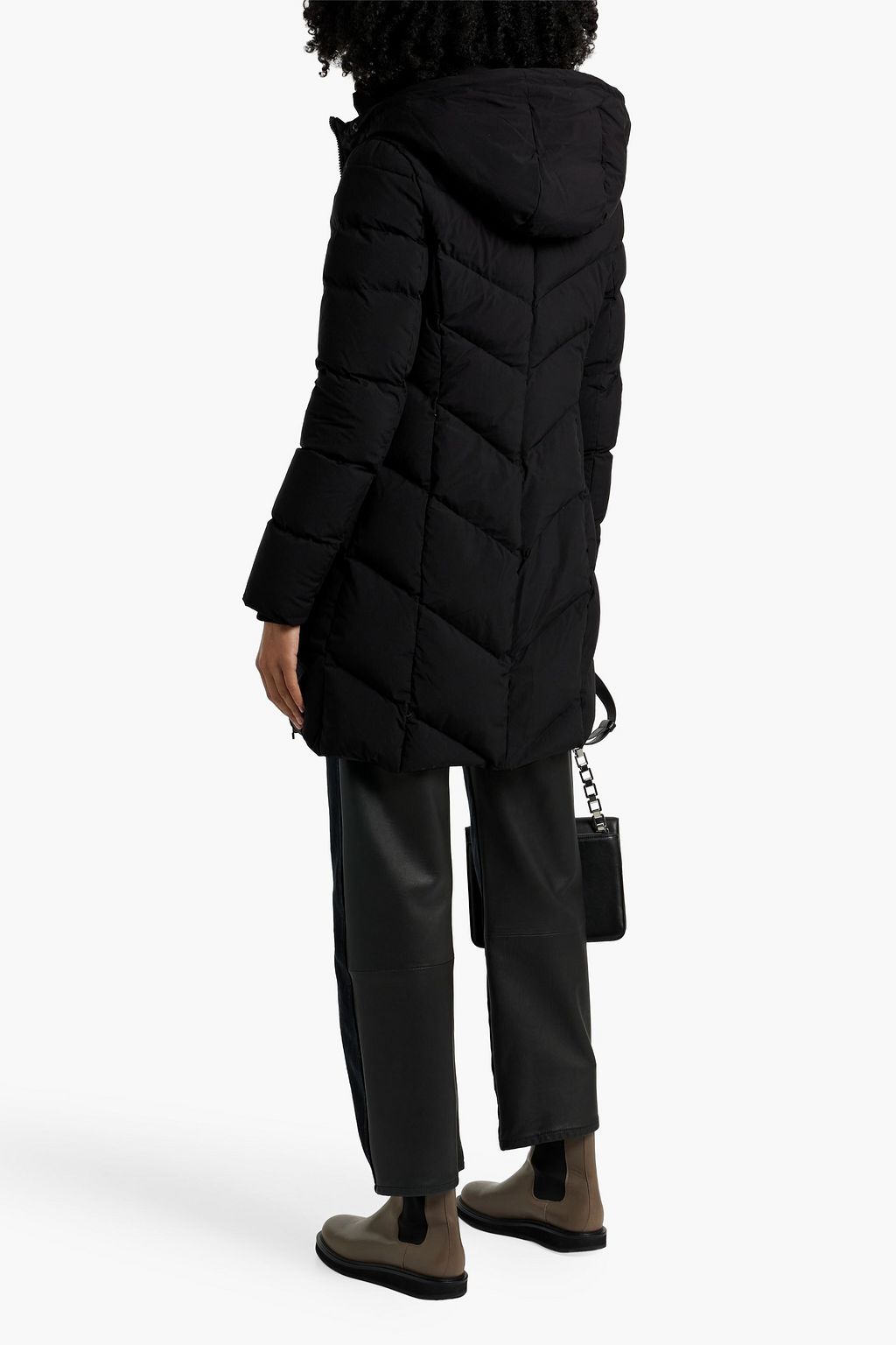 RUDSAK Faux fur-trimmed quilted shell jacket